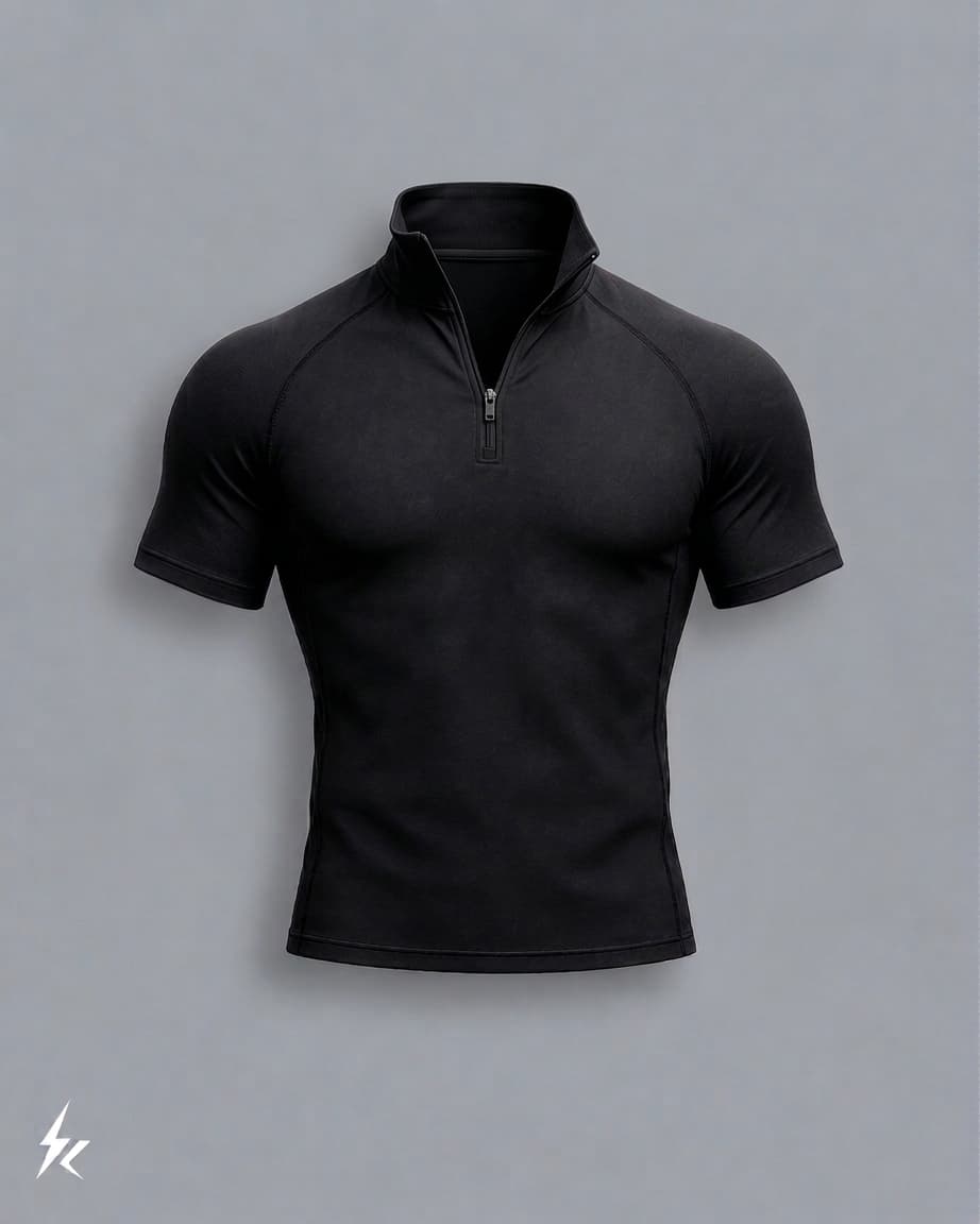 STEALTH QUARTER-ZIP POLO COMPRESSION