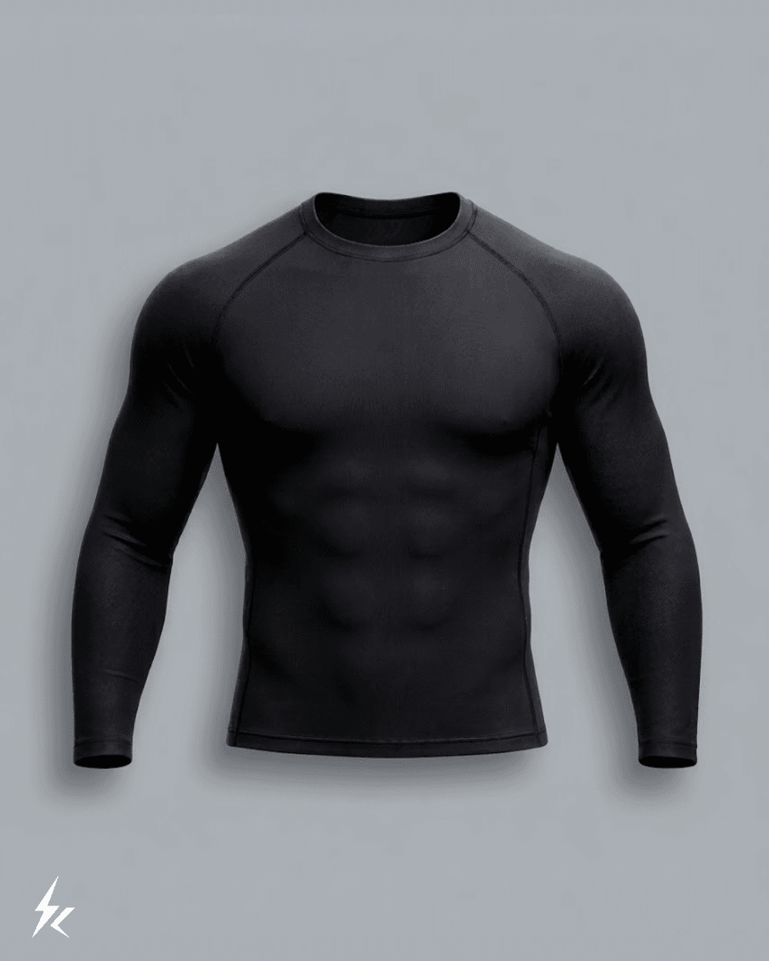 BLACK COMPRESSION SHIRT LONG SLEEVES