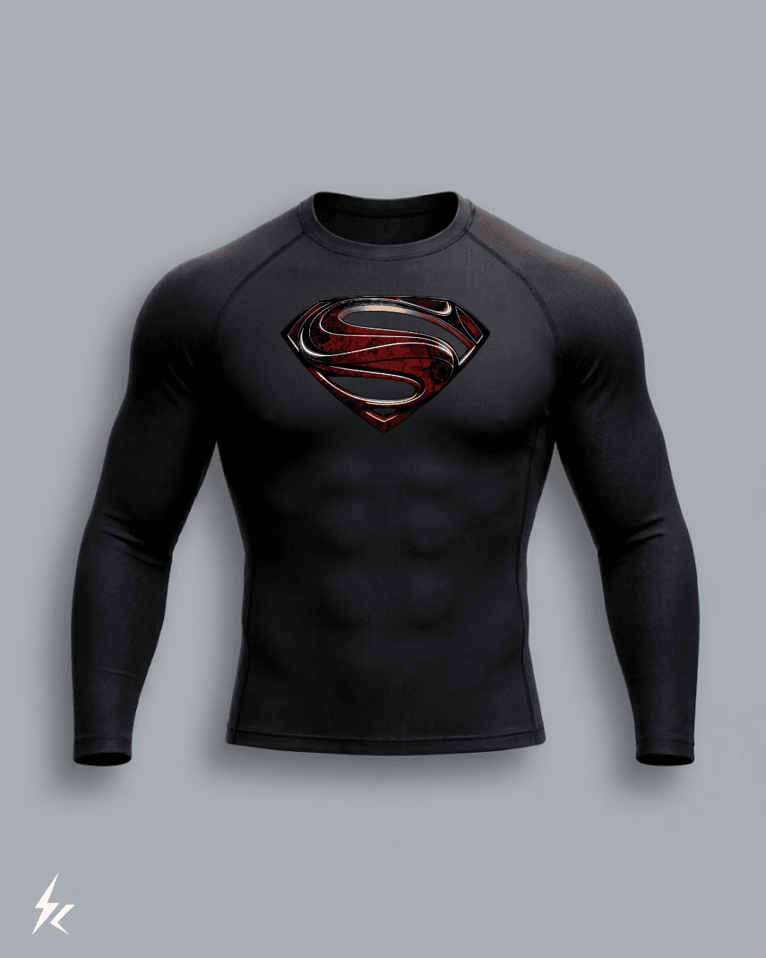 MAN OF STEEL COMPRESSION SHIRT LONG SLEEVES